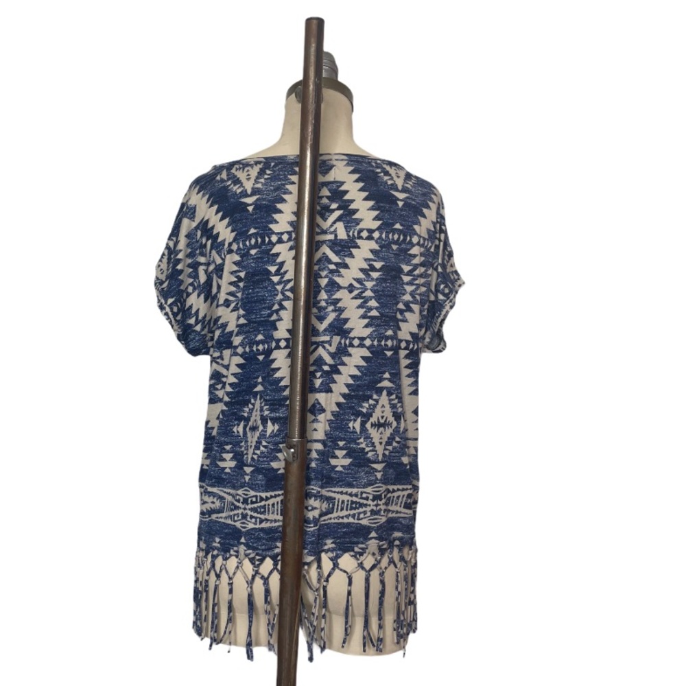 Ralph Lauren Denim & Supply Aztec Fringe Tee sz S - Picture 3 of 14